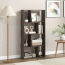 48 Inch 4-Tier Geometric Bookshelf with 8 Cubes for Living Room Bedroom by DirectDeals