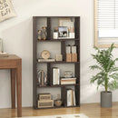 48 Inch 4-Tier Geometric Bookshelf with 8 Cubes for Living Room Bedroom by DirectDeals