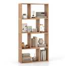 48 Inch 4-Tier Geometric Bookshelf with 8 Cubes for Living Room Bedroom by LJGDeals