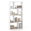 48 Inch 4-Tier Geometric Bookshelf with 8 Cubes for Living Room Bedroom by LJGDeals