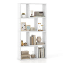 48 Inch 4-Tier Geometric Bookshelf with 8 Cubes for Living Room Bedroom by DirectDeals