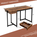 48 Inch Computer Desk with Metal Frame and Adjustable Pads