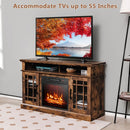 48 Inch Electric Fireplace TV Stand with Cabinets for TVs Up to 5 by LJGDeals