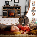 48 Inch Electric Fireplace TV Stand with Cabinets for TVs Up to 5 by LJGDeals