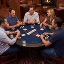 48 Inch Foldable Poker Table with 8 Cup Holders and Padded Edges by LJGDeals