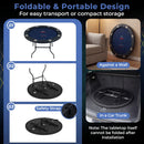 48 Inch Foldable Poker Table with 8 Cup Holders and Padded Edges by LJGDeals