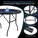 48 Inch Foldable Poker Table with 8 Cup Holders and Padded Edges by LJGDeals