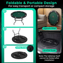 48 Inch Foldable Poker Table with 8 Cup Holders and Padded Edges by LJGDeals