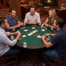 48 Inch Foldable Poker Table with 8 Cup Holders and Padded Edges by LJGDeals