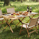 48 Inch Folding Camping Table with Carry Bag for Backyard by DirectDeals
