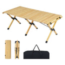 48 Inch Folding Camping Table with Carry Bag for Backyard by LJGDeals