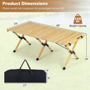48 Inch Folding Camping Table with Carry Bag for Backyard by LJGDeals