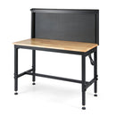 48 Inch Heavy Duty Workbench with AC/USB Outlets and Pegboard-Natural by LJGDeals