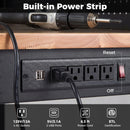 48 Inch Heavy Duty Workbench with AC/USB Outlets and Pegboard-Natural by LJGDeals