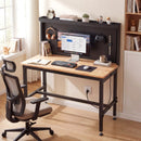48 Inch Heavy Duty Workbench with AC/USB Outlets and Pegboard-Natural by LJGDeals