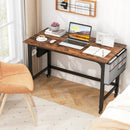 48 Inch Mobile Computer Workstation with 4 Smooth Casters by LJGDeals
