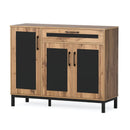 48 Inch Sideboard Buffet Cabinet with Drawer and Metal Legs-Natural by LJGDeals
