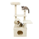 48 Inches Tall Cat Tree Multi-Level Kitten Tower with Large Condo Padded Top Perch by LJGDeals