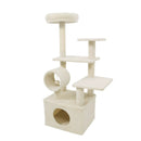 48 Inches Tall Cat Tree Multi-Level Kitten Tower with Large Condo Padded Top Perch by LJGDeals