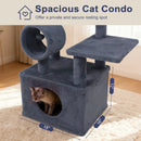48 Inches Tall Cat Tree Multi-Level Kitten Tower with Large Condo Padded Top Perch by LJGDeals