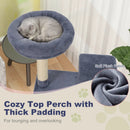 48 Inches Tall Cat Tree Multi-Level Kitten Tower with Large Condo Padded Top Perch by LJGDeals