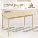48 Inches Wooden Dining Table for 4 People
