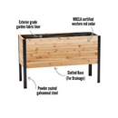 18" x 48" Raised Garden Bed - 30" TALL