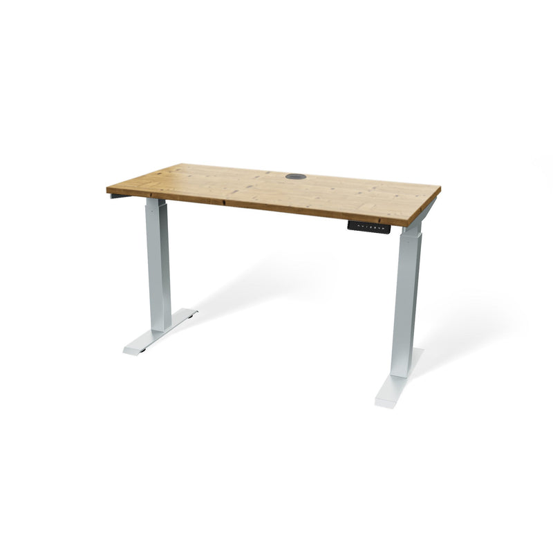 Butcher Block 48” Height-Adjustable Standing Office Desk
