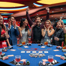 48 Inch 8-Player Foldable Poker Table Top with Carrying Bag and Cup Holders by LJGDeals