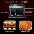 48 Inches Freestanding Natural Gas Range with 7 Burners Cooktop by LJGDeals