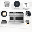 48 Inches Freestanding Natural Gas Range with 7 Burners Cooktop
