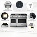 48 Inches Freestanding Natural Gas Range with 7 Burners Cooktop by LJGDeals