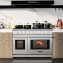 48 Inches Freestanding Natural Gas Range with 7 Burners Cooktop by LJGDeals