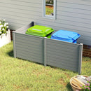 48 x 38 Inch Air Conditioner Fence 3 Panels with Metal Ground Stakes for Patio Backyard by LJGDeals