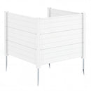 48 x 38 Inch Air Conditioner Fence 3 Panels with Metal Ground Stakes for Patio Backyard by LJGDeals
