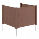 48 x 38 Inches Air Conditioner Fence 2 Panels Outdoor Privacy Fence by LJGDeals