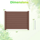 48 x 38 Inches Air Conditioner Fence 2 Panels Outdoor Privacy Fence by DirectDeals