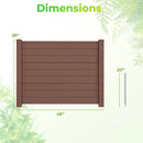 48 x 38 Inches Air Conditioner Fence 2 Panels Outdoor Privacy Fence by LJGDeals