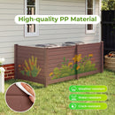 48 x 38 Inches Air Conditioner Fence 2 Panels Outdoor Privacy Fence by LJGDeals