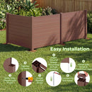48 x 38 Inches Air Conditioner Fence 2 Panels Outdoor Privacy Fence by DirectDeals