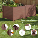 48 x 38 Inches Air Conditioner Fence 2 Panels Outdoor Privacy Fence by LJGDeals