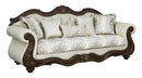 Pierce Sofa With 5 Pillows - Beige / Cherry