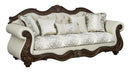 Pierce - Sofa With 5 Pillows - Beige / Cherry by Unique Piece Furniture