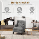 Upholstered Accent Chair Tufted Armchair For Living Room And Bedroom by Unique Piece Furniture