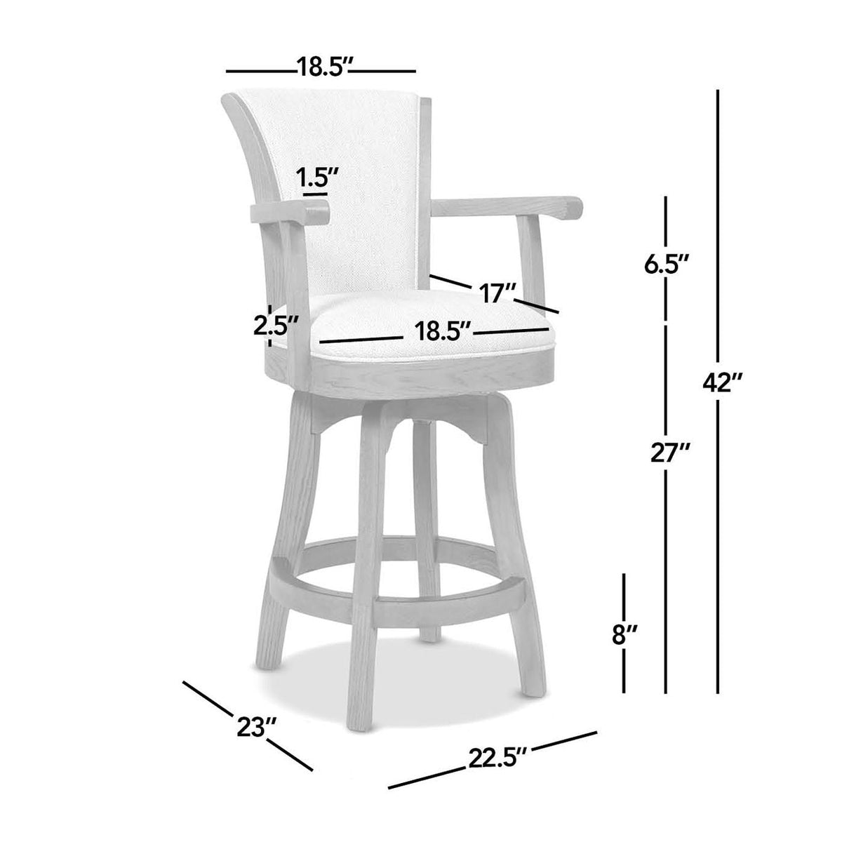 Williams - Swivel Counter Height Bar Stool, photo 27 of 40