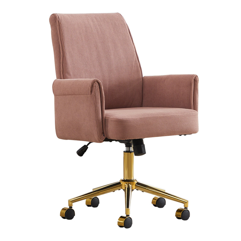 Mid-Back Liftable Office Chair in Light Pink, photo 8 of 10