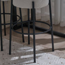 30" Tall, Round High Bar Stools, Set of 2 - Contemporary upholstered dining stools for kitchens, coffee shops and bar stores - Includes sturdy hardware support legs