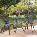 Bono Metal Bistro Set - Black by HouseOfZazla