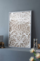 Leaf Shadow Box Wall Decor (Set of 2) - White / Gray by HouseOfZazla
