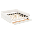 Upholstered Platform Bed With USB Charging And 2 Storage Drawers by HouseOfZazla